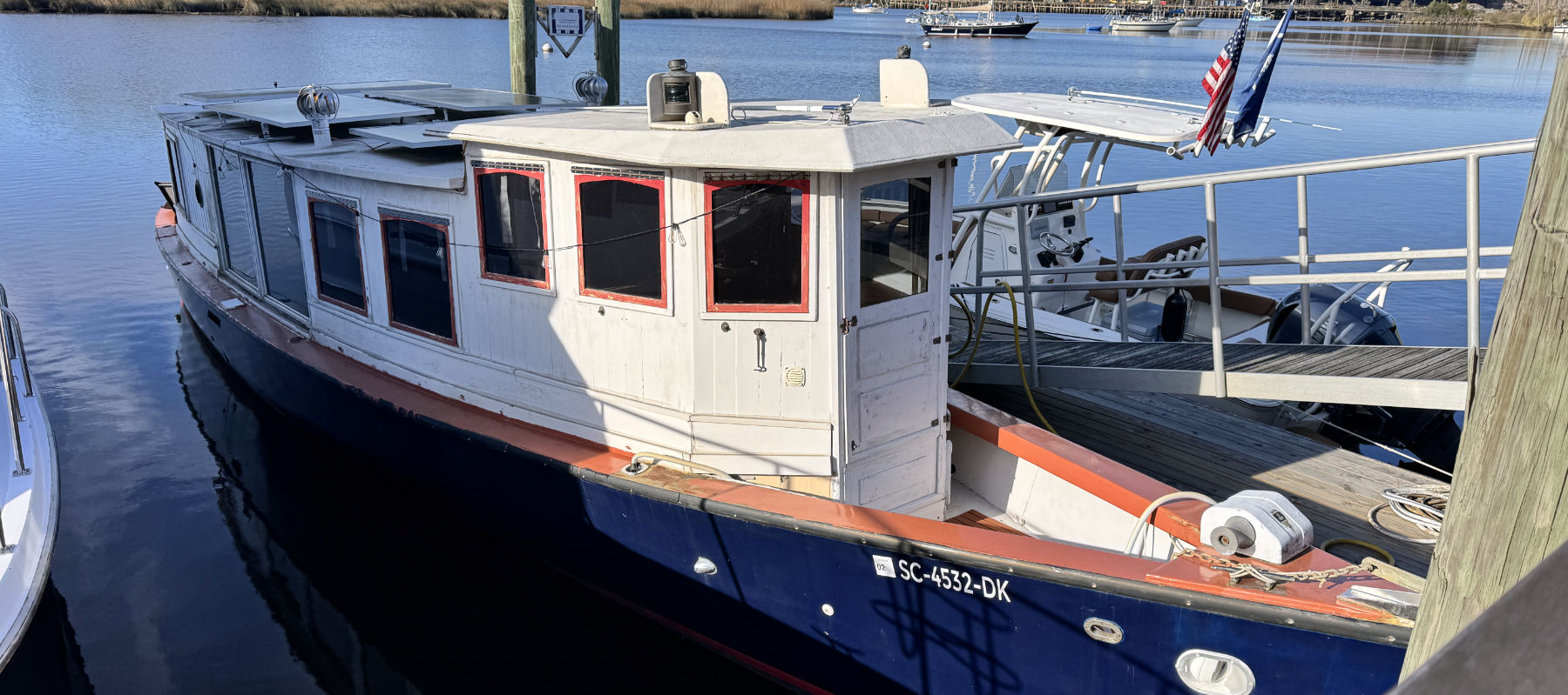 Waterfront - vintage boat