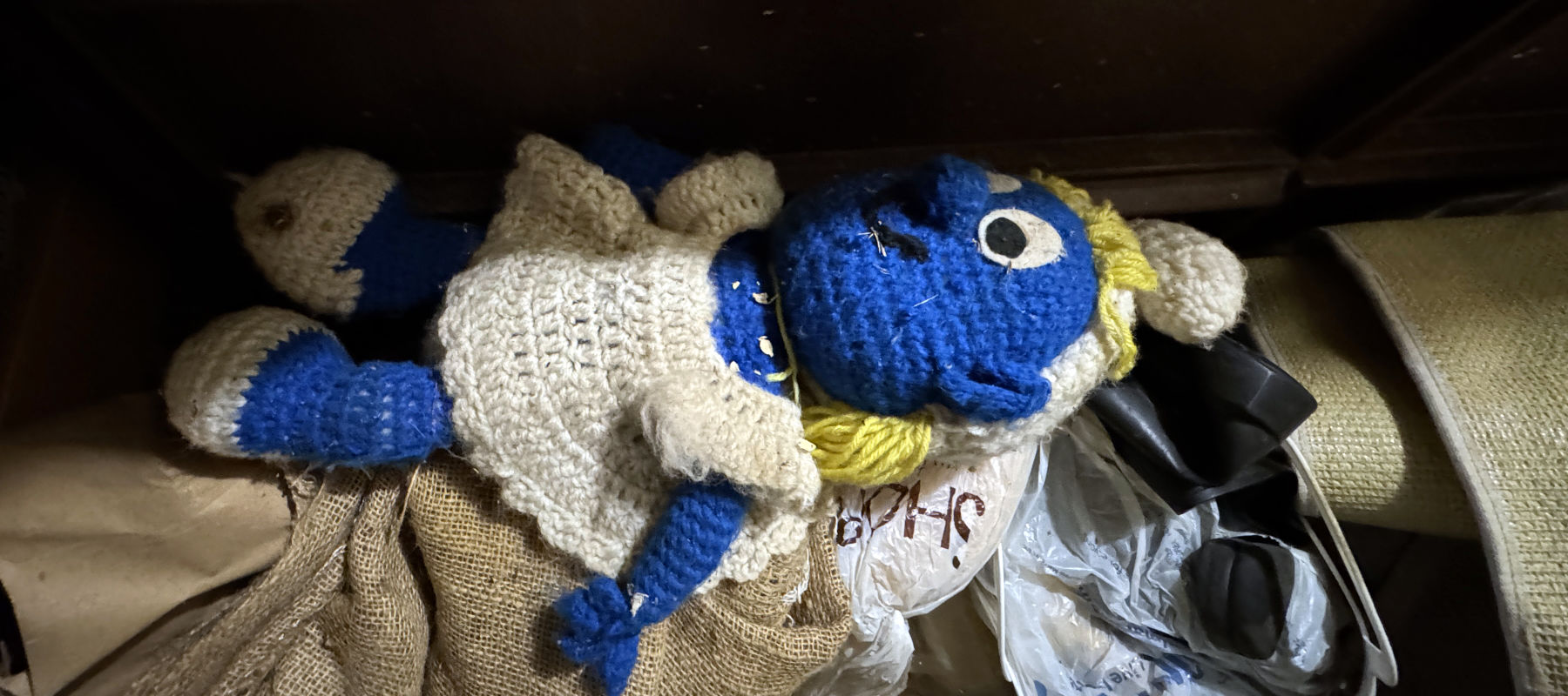 Hoarder Museum - Macrame rag doll