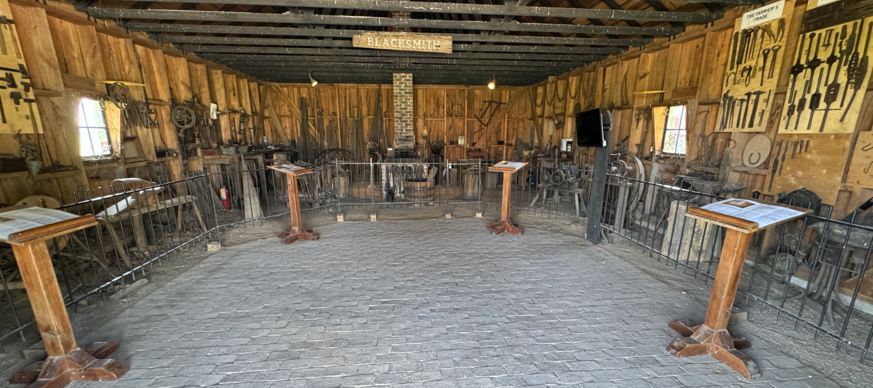 Farm Museum - black smith shop.