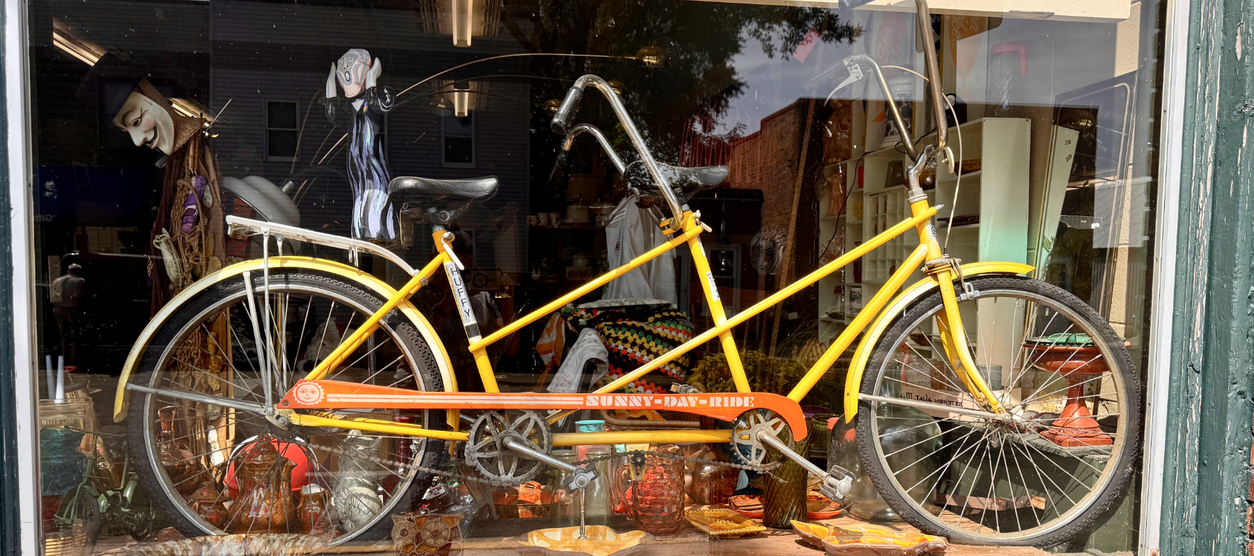 Shop front - double bicycle.