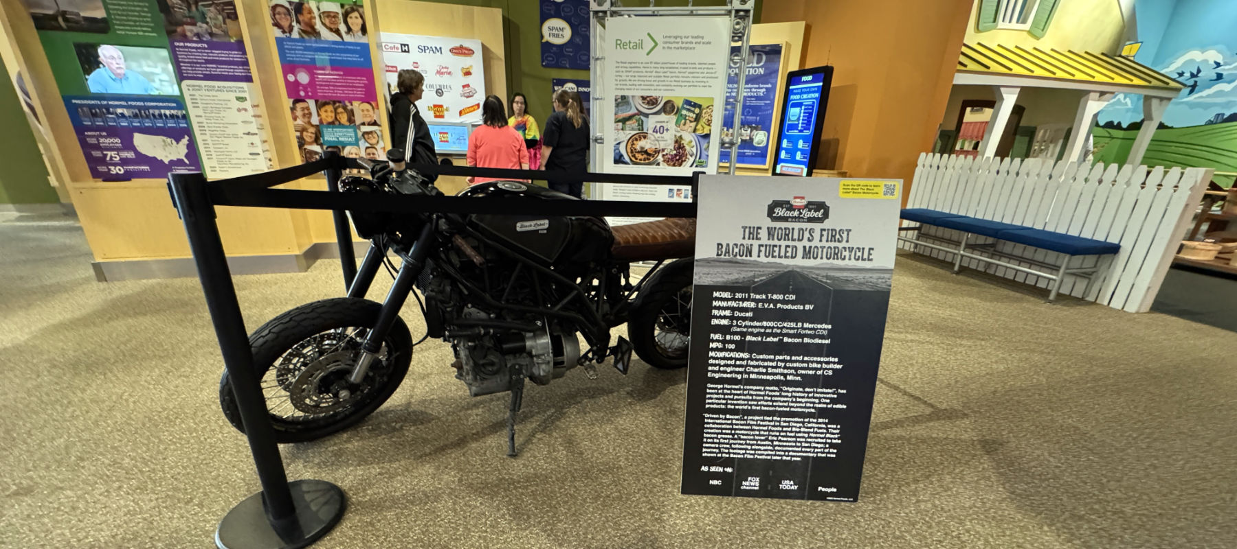 Spam Museum - Bacon fueled motorcycle.