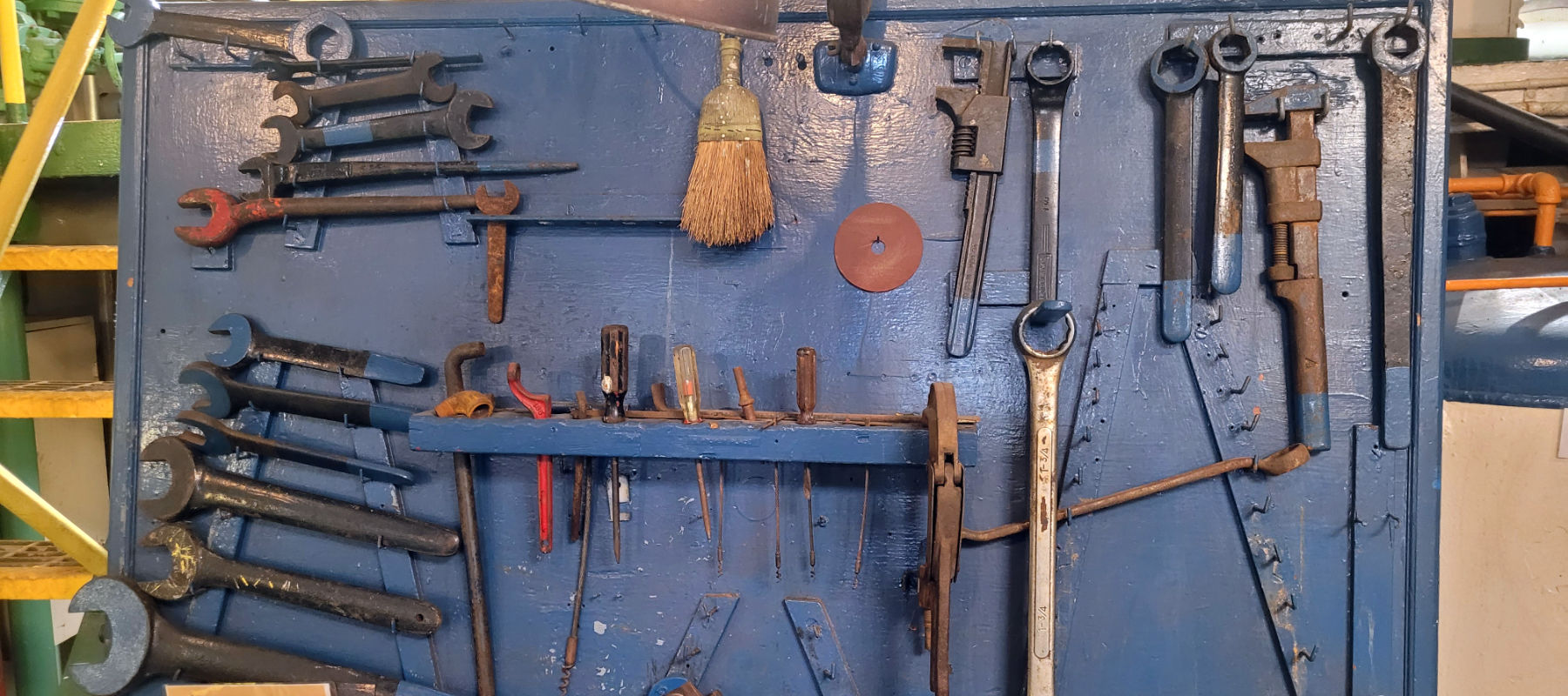 William G Mather Ship Museum - tool rack.