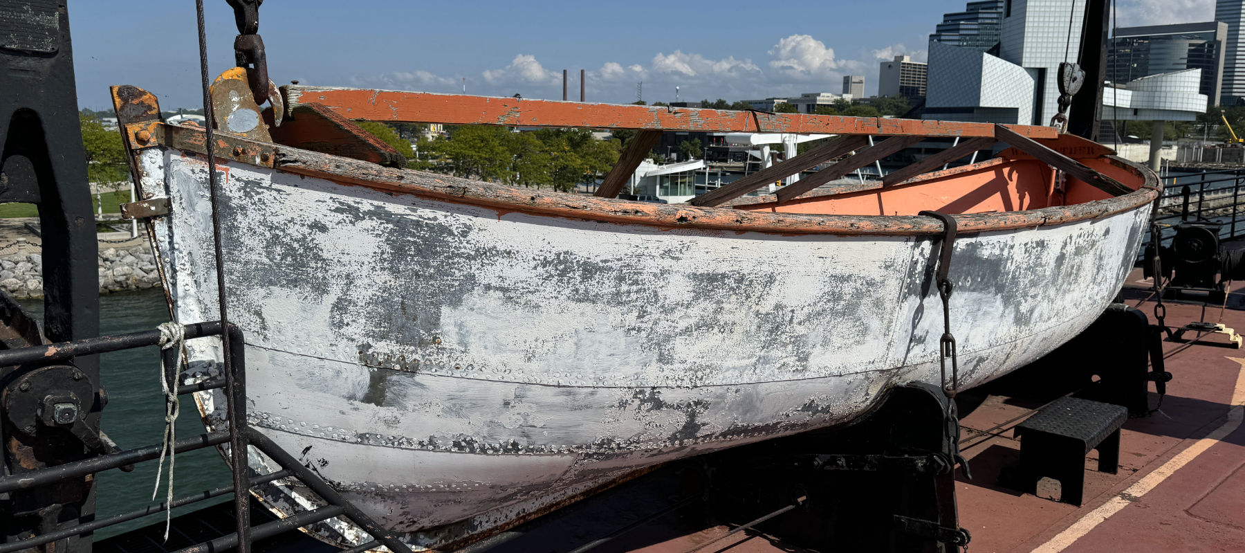 William G Mather Ship Museum - life boat.