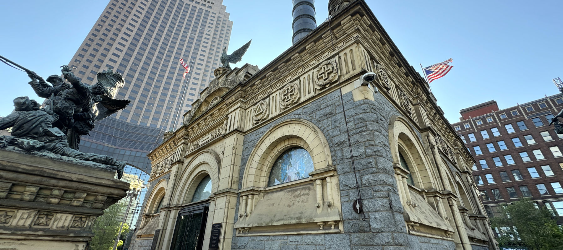 Downtown - Skyline by War Monument.