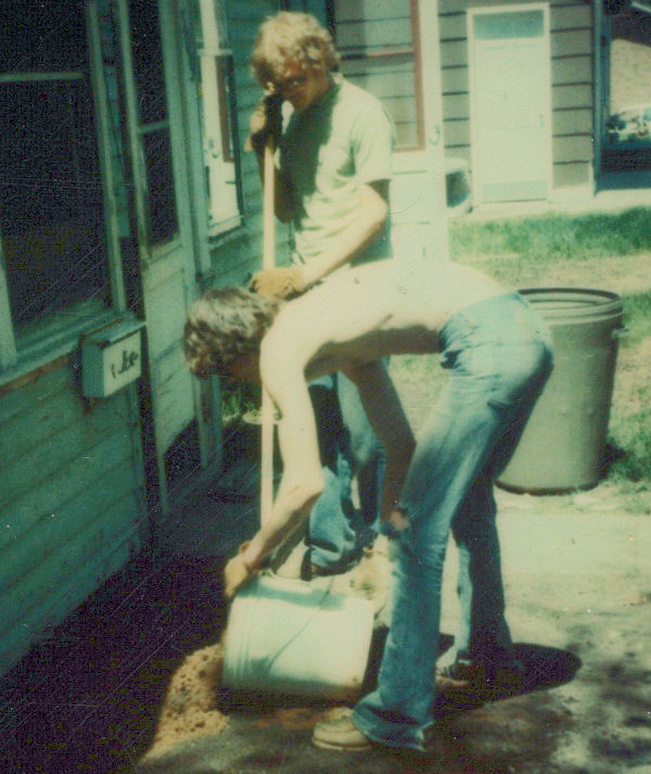 Bob and Scott yard work