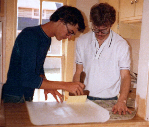 Bob and Scott yard work