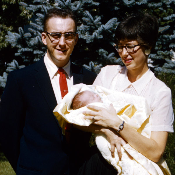 Mom and Dad with baby Scott